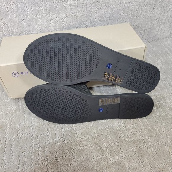Rothy's The Slide Black Slip On Flats Sandals Women's Size US 5.5,7.5,8,10.5,11 - Picture 7 of 9